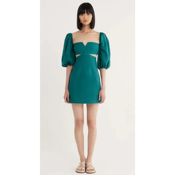 Rumer | Dresses | Rumer Reverie Freya Linen Dress Xs | Poshmark